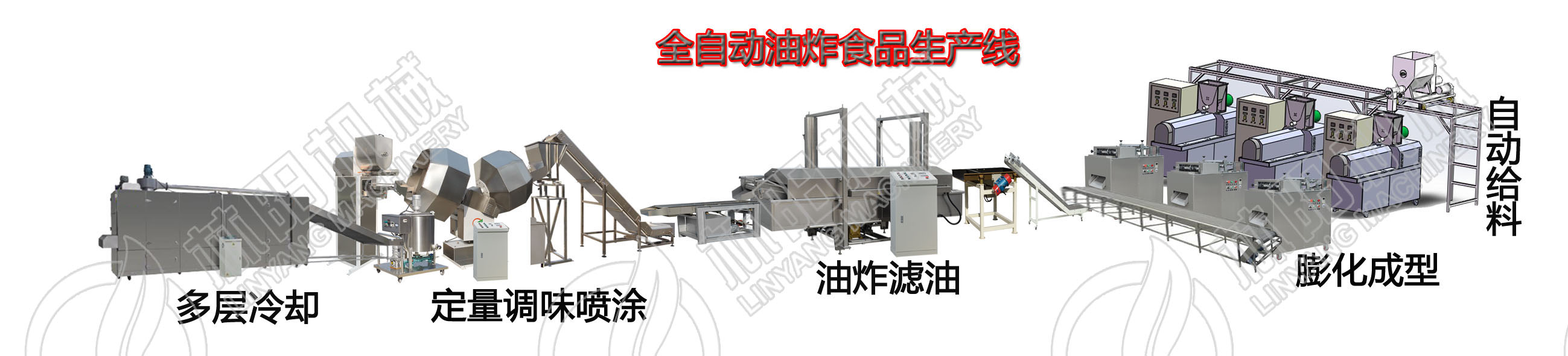 全自动油炸膨化食品生产线(图1)